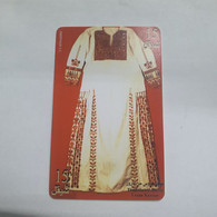 Plastine-(PS-PAL-0005C)-Bridal Dress From Yazour-(444)-(5/1999)(15₪)(0027-206273)-used Card+1card Prepiad Free - Palästina