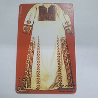 Plastine-(PS-PAL-0005D)-Bridal Dress From Yazour-(447)-(7/1999)(15₪)(0027-373940)-used Card+1card Prepiad Free - Palestina