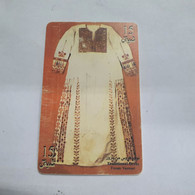 Plastine-(PS-PAL-0005E)-Bridal Dress From Yazour-(451)-(9/1999)(15₪)(0015-002869)-used Card+1card Prepiad Free - Palästina