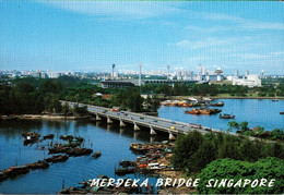! Moderne Ansichtskarte 1993, Merdeka Bridge, Stadion, Stadium, Singapur, Singapore - Singapur