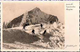 ! Alte Ansichtskarte 1940 Garmisch, Skifahrer, Alpen - Sports D'hiver