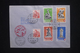 SUISSE - Enveloppe De Sion Pour Sierre En 1940 Avec Vignettes Au Dos, Oblitération Poste De Campagne  - L 120177 - Marcofilie