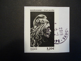 Marianne D'YZ L'engagée Oblitération Ronde **** Sur Support No : 1655 - Adhesive Stamps