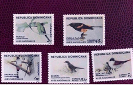 DOMINICAINE 1979 5 V Neuf ** MNH Mi 1243 A 1247 Ucello Oiseau Bird Pájaro Vogel Dominicana - Perroquets & Tropicaux