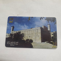 Plastine-(PS-PAL-0006B)-The Ibrahim-Mosque-hebron-(459)-(8/1999)(30₪)(0057-083977)-used Card+1card Prepiad Free - Palestina