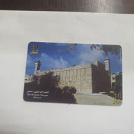 Plastine-(PS-PAL-0006B)-The Ibrahim-Mosque-hebron-(461)-(8/1999)(30₪)(0057-052268)-used Card+1card Prepiad Free - Palestine