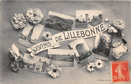 76-LILLEBONNE- SOUVENIR DE LILLEBONNE MULTIVUES - Lillebonne