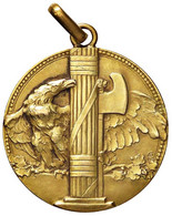 Rarissima Medaglia D'epoca Fascista In "ORO 18 KT." Incisa Conio Emilio Pagani Di Milano (REGNO D'ITALIA) - Italy