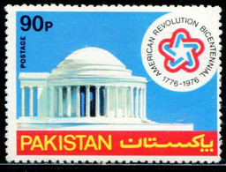 PK0183 Pakistan 1976 American Independence 200 Years Building 1V MNH - Pakistan