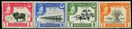 PK0244 Bahawalpur 1949 Bridge Bull Fruit Etc 4V Engraving Edition MNH - Pakistan