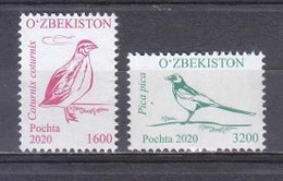 Uzbekistan 2020 Fauna — Birds Stamps 2v MNH - Ouzbékistan