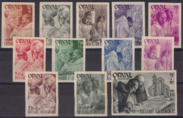 Orval - COB 556/67 Non Dentelé + Spécimen - 1941 -  Cote 290 COB 2022 - - Unused Stamps