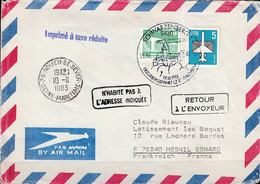 DDR GDR RDA - Sonderbeleg Anlässlich "Erzgebirgsfahrt LZ 17 Am 19.10.13" V. Schwarzenberg N. Frankreich Von 15.10.83 - Correo Aéreo