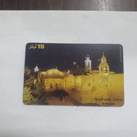 Plastine-(PS-PAL-0010)-Church Of The Nativity-Bethlehem-(491)-(1/2000)(15₪)(0027-506720)-used Card+1card Prepiad Free - Palestina