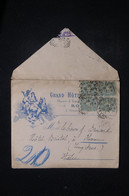 ITALIE - Enveloppe + Contenu Du Grand Hôtel D'Europe De Rome Pour Firenze En 1897- L 120259 - Marcophilie
