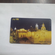 Plastine-(PS-PAL-0010)-Church Of The Nativity-Bethlehem-(492)-(1/2000)(15₪)(0027-482914)-used Card+1card Prepiad Free - Palestine