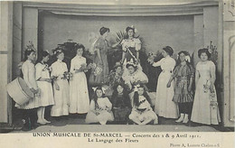 71 SAINT MARCEL - Union Musicale - Concert Avril 1911 - Le Langage Des Fleurs - Sonstige & Ohne Zuordnung