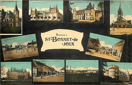 71 Souvenir De ST BONNET DE JOUX - Multi Vues - Other & Unclassified