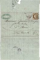 CTN80 - CERES 30c LAC CONSTANTINOPLE / ST HENRI 16/8/1876 - Lettres & Documents