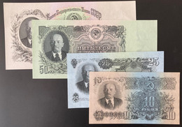Set Of Seven Original Russia Rubles 1947, Photos Of Watermarks Included. - Russie