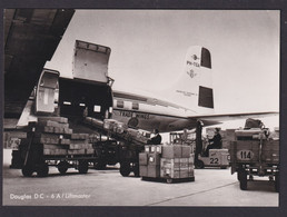 Flugpost Ansichtskarte KLM Fluggesellschaft Niederlande Douglas 6 A Liftmaster - Zeppeline