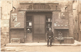 84 CADENET (pl. Du Tambour D'Arcole) - Augustin Et Sa Petite-fille Marie Marcelle - Carte-photo FERBLANTIER FERBLANTERIE - Cadenet