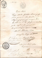 MONTEVIDEO 1844 APPLICATION TO THE HEAD OF THE PORT FOR A SHIP PASS WITH THE SARDINIA FLAG -sardinia Uruguay Consul Seal - Documentos Históricos