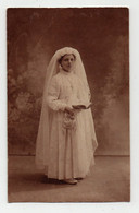 Carte Postale 1929 Foi Photo Communiante Communion Prière Missel Religion Catholique - Communion