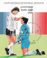 KAMPUCHEA Block 218,used,football - Oblitérés