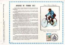 ✅ RR 1500 Ex." JDT 1972 : FACTEUR RURAL  " Sur Feuillet PAC RARE De 1972 N°YT 1710 Parfait. état. FDC RR - Cycling