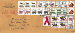 USA 2022 Hoosick Falls Disease AIDS Cardinal Bird Tractor Stutz Bearcat Pushcart Ambulance Sledge Cover - Storia Postale