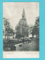 * Hoorn (Noord Holland - Nederland) * (Uitg H.N. Koop) Hoofdtoren, Tour Principale, Attelage, Animée, Old, Rare - Hoorn