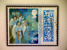 Great Britain, Scott #4176, Used(o), 2021, Cubist Christmas: Angels, 2nd-Matrix - Ohne Zuordnung