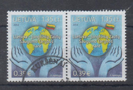 Lithuania 2014 Mi Nr 1165  Pair  Used - Lithuania