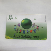 Plastine-(PS-PAL-0011C.2)-Green Enivironment-(508)-(5/2000)(10₪)(0011-113422)-used Card+1card Prepiad Free - Palestine