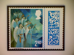 Great Britain, Scott #4176, Used(o), 2021, Cubist Christmas: Angels, 2nd-Matrix - Zonder Classificatie