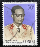 République Démocratique Du Congo - C8/55 - (°)used - 1969 - Michel 352c - Generaal Mobutu - Usati