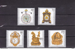 BRD - Deutschland  1992 Alte Uhren, Wohlfahrt 92 Mi 1631-1635 YV 1463-1467 MNH** - Horlogerie