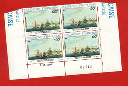 N 166 Coins Daté Neuf * Adhérence Polynésie Française - Unused Stamps