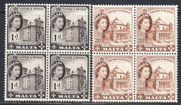 Malta 1963 Mint No Hinge, Blocks, Sc# 296-297 - Malte