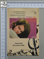 POSTCARD - FRANCE GALL -  LP'S COLLETION -   2 SCANS  - (Nº48641) - Musica E Musicisti