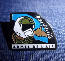 Pin's Armée De L'Air Marseille - Aviation - Pilote - Brevet - Chasse - Militaria