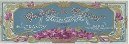 SA 44  / ETIQUETTE  SAVON  PARFUM    SAVON VIOLETTE DE CANNES   PAUL TRANOY PARIS TOURCOING  BRUXELLES - Etiquettes