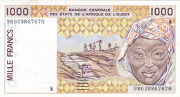 BILLETE DE GUINEA BISSAU DE 1000 FRANCS DEL AÑO 1998 (BANKNOTE) - Guinee-Bissau