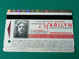 Biglietto Ticket Metrebus Roma Marilyn Monroe - Europe