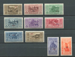 EGEO 1932 COO GARIBALDI SERIE CPL. 10 V. * GOMMA ORIGINALE - Egeo (Coo)