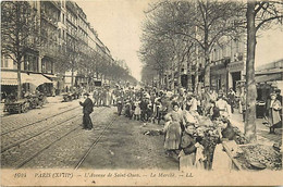 - Dpts Div.-ref-BC356- Paris - Avenue De Saint Ouen - Le Marché - Marchés - - Arrondissement: 18