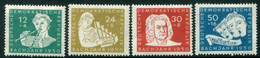 DDR / E. GERMANY 1950 Bach Bicentenary MNH / **.  Michel  256-59 - Unused Stamps