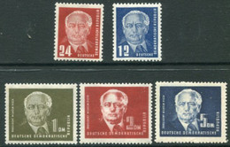 DDR / E. GERMANY 1950 Pieck Definitive I MNH / **.  Michel  251-56 - Unused Stamps