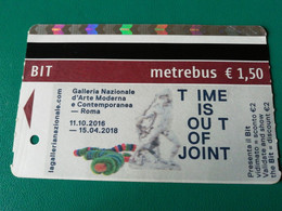 Biglietto Ticket Metrebus Roma Galleria Nazionale Arte - Europe